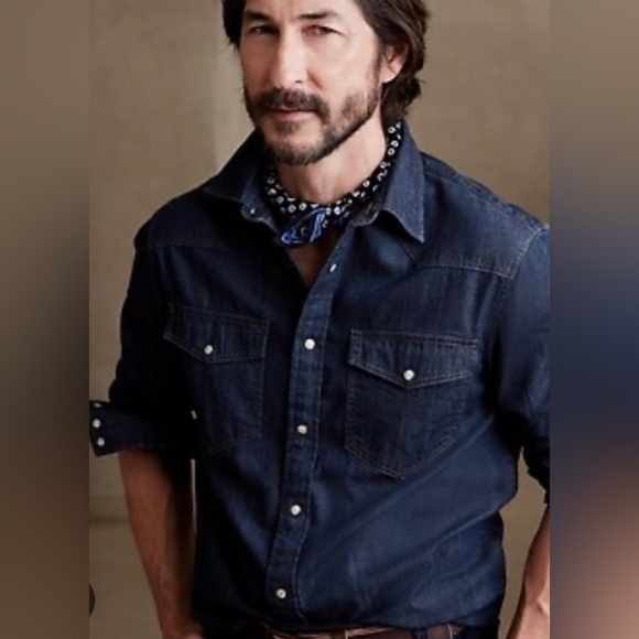 Banana Republic Other - Banana Republic Western Rodeo Pearl Snap Cowboy Denim Shirt NWOT L Southwestern